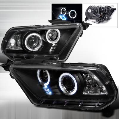 Ford Mustang Spec-D Projector Headlights - LHP-MST10JM-TM