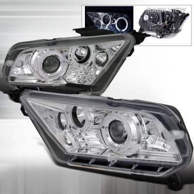 Ford Mustang Spec-D Projector Headlights - LHP-MST10-TM