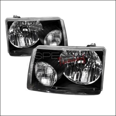 Ford Ranger Spec-D Euro Headlights - Black Housing - LH-RAN01JM-RS