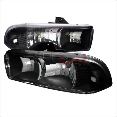 Chevrolet Blazer Spec-D Black Housing Headlights - LH-S1098JM-RS