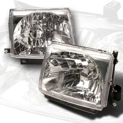 Toyota Tacoma Spec-D Crystal Housing Headlights - Chrome - LH-TAC97-KS