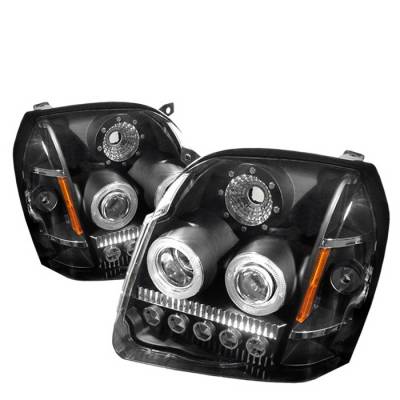 GMC Yukon Spyder LED Projector Headlights - Black - PRO-ON-GYU07-LED-BK