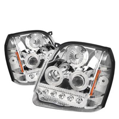 GMC Yukon Spyder LED Projector Headlights - Chrome - PRO-ON-GYU07-LED-C