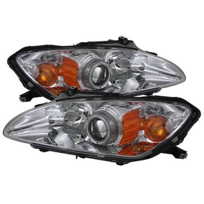 Honda S2000 Spyder CCFL Amber Headlights - Chrome - PRO-ON-HS2K04-CCFL-AM-C