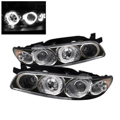 Pontiac Grand Prix Spyder LED Projector Headlights - 1PC - Black - PRO-ON-PGP97-1PC-LED-BK