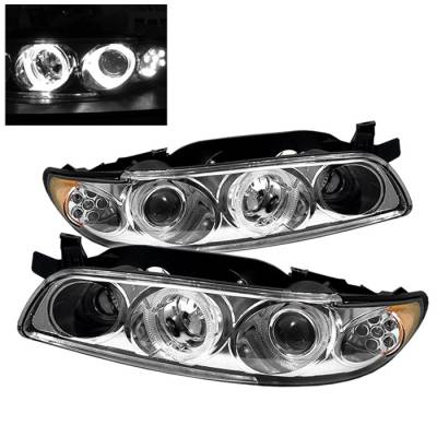 Pontiac Grand Prix Spyder LED Projector Headlights - 1PC - Chrome - PRO-ON-PGP97-1PC-LED-C