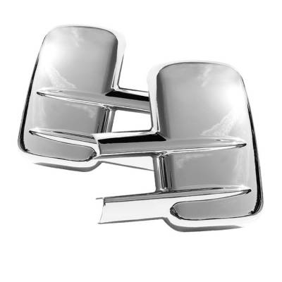 GMC Sierra Spyder Mirror Cover without Signal hole - Chrome - CA-MC-CSHD250007-NS