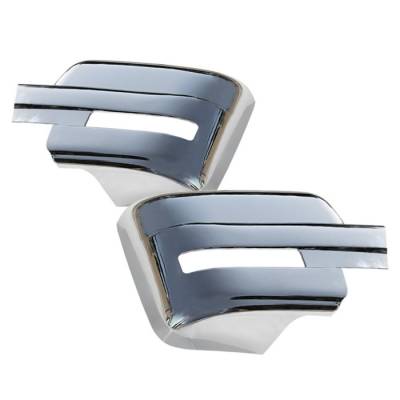 Ford F150 Spyder Chrome Mirror Cover no Signal Hole - CA-MC-FF15009-NS