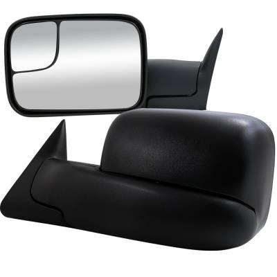 Dodge Ram Spec-D Towing Mirrors - Power - RMX-RAM02H-P-FS