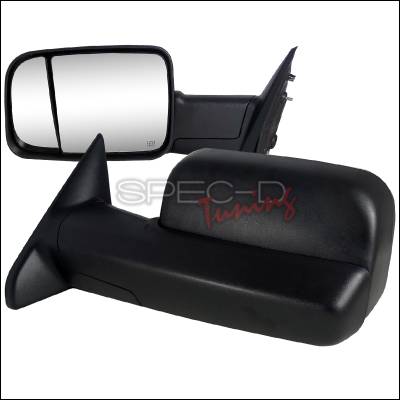 Dodge Ram Spec-D Towing Mirrors Power Adjustment with Heated Function - RMX-RAM0915H-P-FS