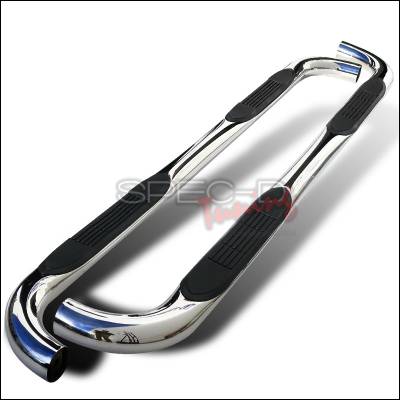 Dodge Durango Spec-D 3 Inch Round Stainless Finish Side Step Bars - SSB3-DUR984S2-WB