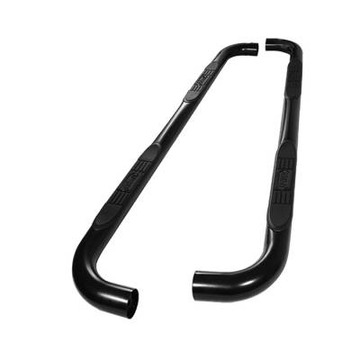 Chevrolet Avalanche Spyder 3 Inch Round Side Step Bar- Powder Coated Black - SSB-CS-A07S0404T-BK