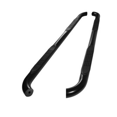 Dodge Durango Spyder 3 Inch Round Side Step Bar- Powder Coated Black - SSB-DDU-A07S0813-BK