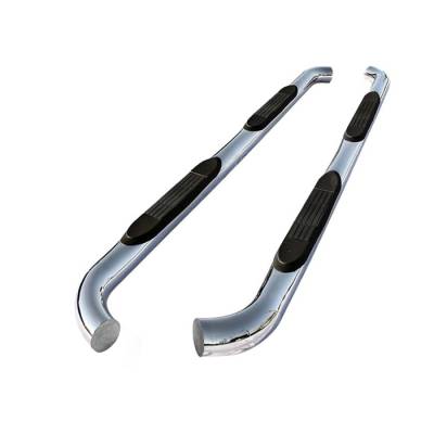 Ford Edge Spyder 3 Inch Round Side Step Bar T-304 Stainless SteelPolished - SSB-FED-A07S0528