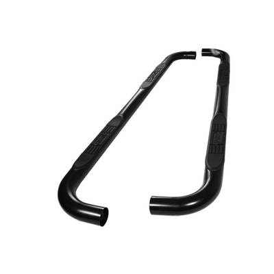 Ford F150 Spyder 3 Inch Round Side Step Bar- Powder Coated Black - SSB-FF-A07S0508T-BK