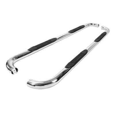 Ford F150 Spyder 3 Inch Round Side Step Bar T-304 Stainless SteelPolished - SSB-FF-A07S0522T