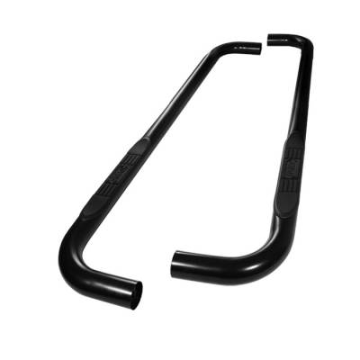 Ford F150 Spyder 3 Inch Round Side Step Bar- Powder Coated Black - SSB-FF-A07S0531-BK