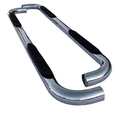 Jeep Grand Cherokee Spyder 3 Inch Round Side Step Bar T-304 Stainless SteelPolished - SSB-JGC-A07S0902H