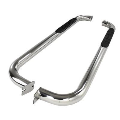 Nissan Frontier Spyder 3 Inch Round Side Step Bar T-304 Stainless SteelPolished - SSB-NF-A07S1232