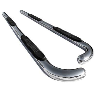 Toyota Tacoma Spyder 3 Inch Round Side Step Bar T-304 Stainless SteelPolished - SSB-TT-A07S1050