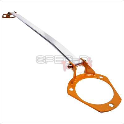 Mitsubishi Lancer Spec-D Front Upper Strut Bar - Orange - SB-LAN02O-TS