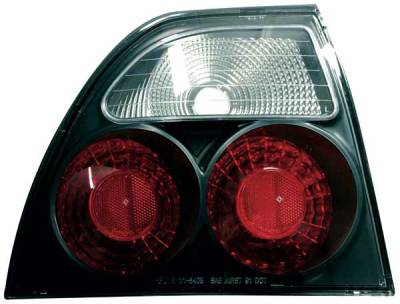 TYC Euro Taillights with Black Housing - 81540741