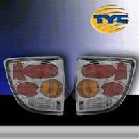 TYC Chrome Euro Taillights with Amber Turn Signal - 81545502