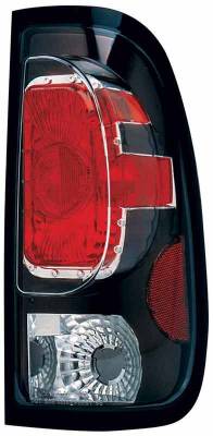 TYC Euro Taillights with Black Housing - 81554341