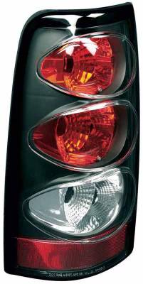 TYC Euro Taillights with Black Housing - 81554541