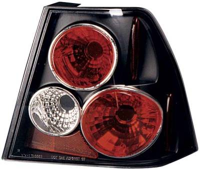 TYC Euro Taillights with Black Housing - 81566340