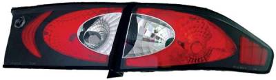 TYC Euro Taillights with Black Housing - 81580541