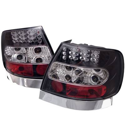 Audi A4 Spyder LED Taillights - Black - 111-AA496-LED-BK