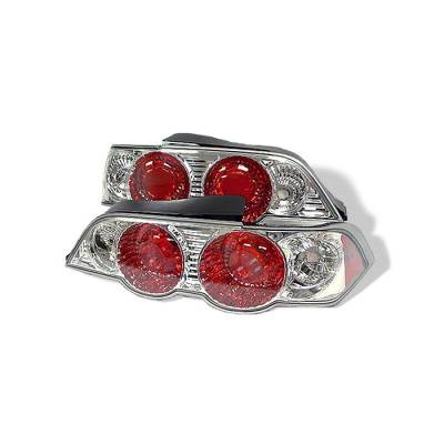 Acura RSX Spyder Euro Style Taillights - Chrome - 111-ARSX02-C