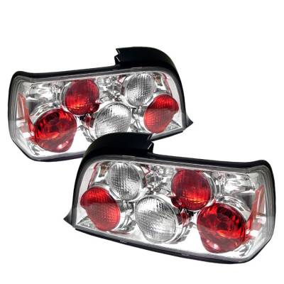 BMW 3 Series 2DR Spyder Euro Style Taillights - Chrome - 111-BE3692-2D-C