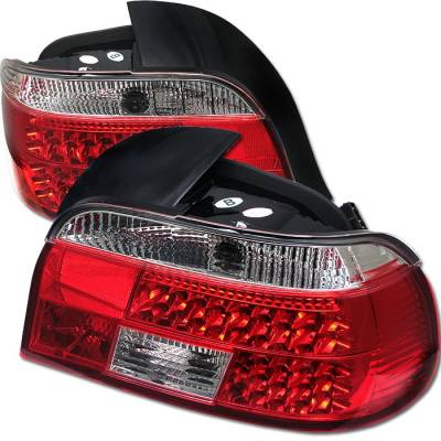 BMW 5 Series Spyder LED Taillights - Red Clear - 111-BE3997-LED-RC