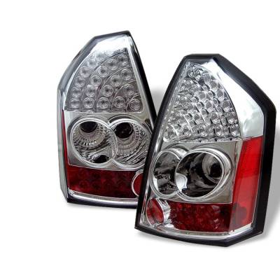 Chrysler 300 Spyder LED Taillights - Chrome - 111-C305-LED-C