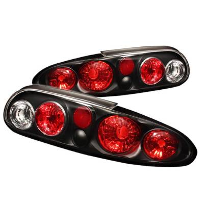 Chevrolet Camaro Spyder Euro Style Taillights - Black - 111-CCAM98-BK