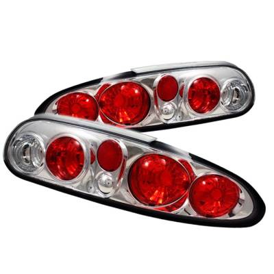 Chevrolet Camaro Spyder Euro Style Taillights - Chrome - 111-CCAM98-C