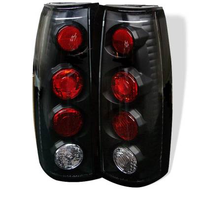 Chevrolet Blazer Spyder Euro Style Taillights - Black - 111-CCK88-BK