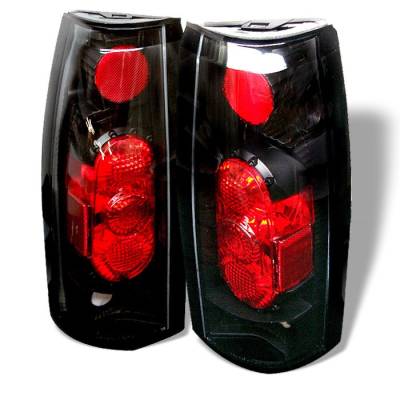 Chevrolet Blazer Spyder G2 Euro Style Taillights - Black - 111-CCK88G2-BK