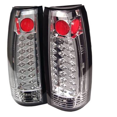 Chevrolet Blazer Spyder LED Taillights - Chrome - 111-CCK88-LED-C