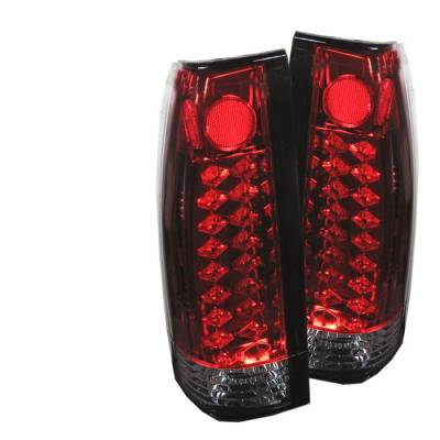 Chevrolet Blazer Spyder LED Taillights - Red Clear - 111-CCK88-LED-RC