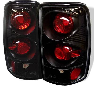 Chevrolet Suburban Spyder Euro Style Taillights - Black - 111-CD00-BK