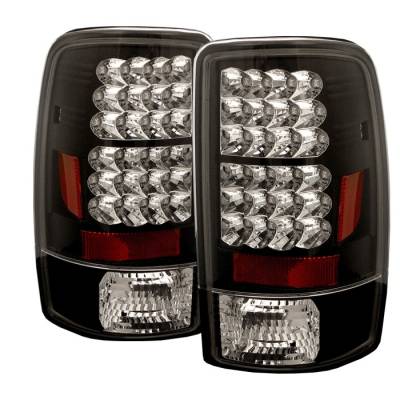 Chevrolet Suburban Spyder LED Taillights - Black - 111-CD00-LED-BK