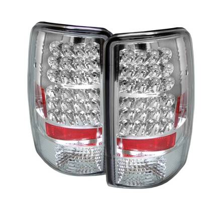 Chevrolet Suburban Spyder LED Taillights - Chrome - 111-CD00-LED-C