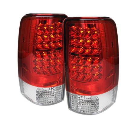 Chevrolet Suburban Spyder LED Taillights - Red Clear - 111-CD00-LED-RC