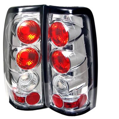 Chevrolet Silverado Spyder Euro Style Taillights - Chrome - 111-CS03-C