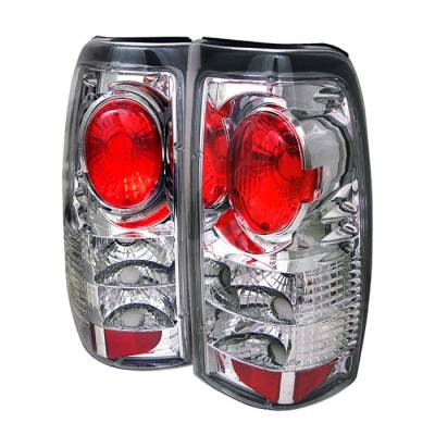 Chevrolet Silverado Spyder Euro Style Taillights - Chrome - 111-CS99-C