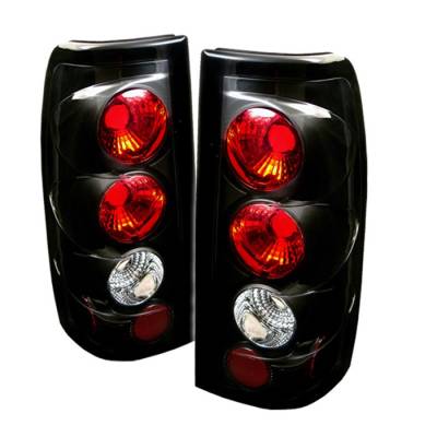 Chevrolet Silverado Spyder Euro Style Taillights G2 Version - Black - 111-CS99-G2-BK