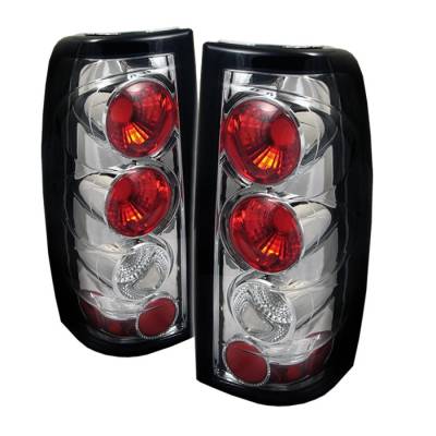 Chevrolet Silverado Spyder Euro Style Taillights G2 Version - Chrome - 111-CS99-G2-C